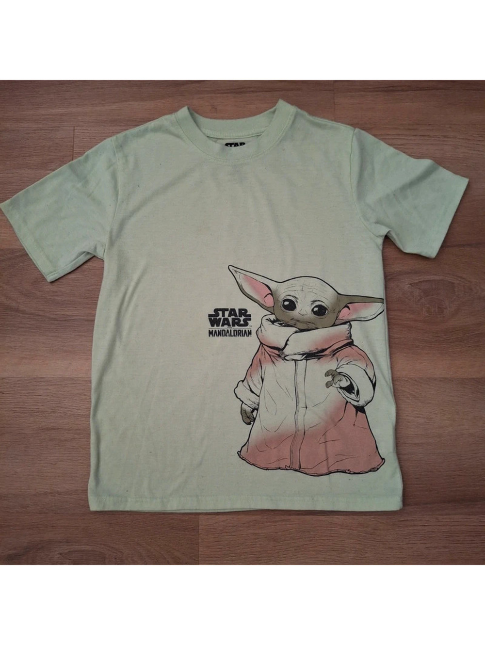 Star Wars Kids Size 10/12 Grogu Baby Yoda Light Green Pajama Graphic Tee